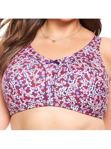 Bras Women's Plus Size 3-Pack Cotton Wireless Bra - Pastel Assorted (1067) - CP18GMIXY9K $37.37