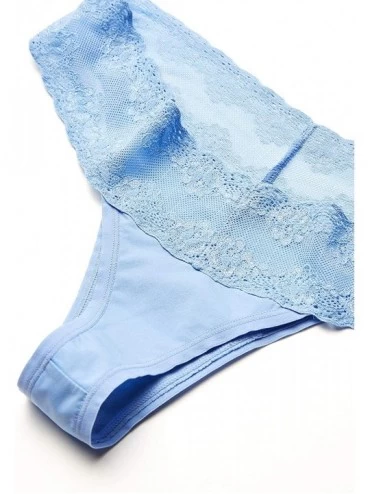 Panties Women's Bliss Perfection Thong - Boat Blue - C418AL45QR3 $11.28