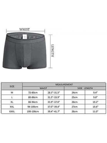 Boxer Briefs Underwear for Men's Comfort Boxer Brief Bacon and Eggs Skull Underpants - Deep Heather - C318UOZTRRI $35.23