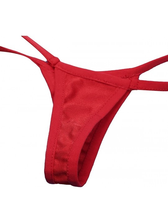 Women Micro String Thong Panty Sexy Night Lingerie Underwear - Red ...