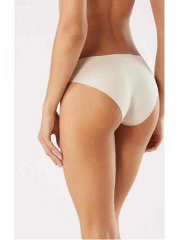 Panties Womens Raw-Cut Cotton Briefs - Natural - 2280 - Silk - C917WWAOUU9 $27.07