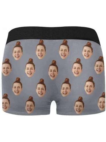 Boxers Custom Face Boxers Multi Girlfriend Faces Royal Personalized Face Briefs Underwear for Men - Multi 7 - CC18A405EYA $27.24