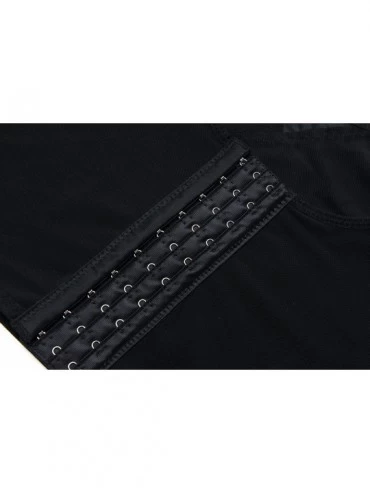 Bustiers & Corsets Lesbian Breathable Super Flat Les Compression 3 Rows Central Clasp Chest Binders - Black - CI184Z6UGHU $22.35