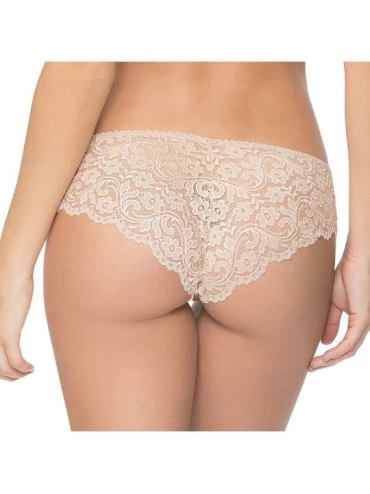 Panties Signature Lace Back Cheeky Panty 2 Pack - Black Hue/ in the Buff - CR12NT0CM66 $14.51