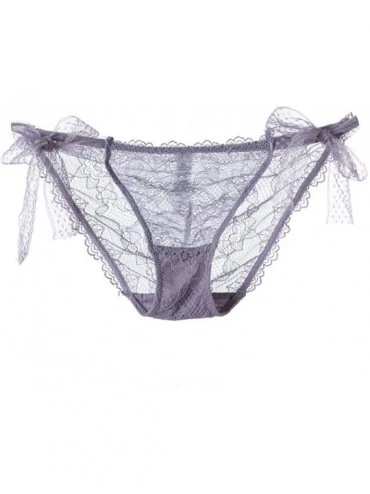 Camisoles & Tanks Sexy Lingerie Lace Brief Underpant Sleepwear Underwear M-XL - Purple - CI199UDY7YD $18.13