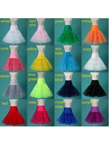 Slips Short Organza Halloween Petticoat Wedding Bridal Petticoat for Wedding Dresses Underskirt Tutu - Yellow - CH18X33KYTZ $...