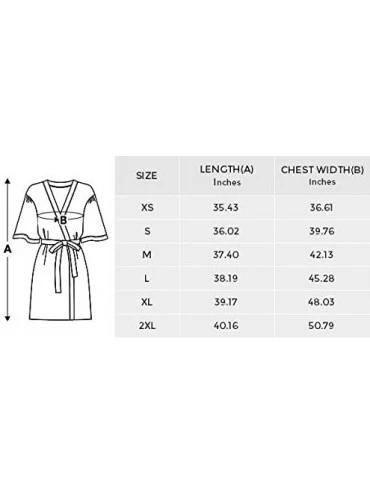 Robes Custom Cute Pattern Pizza Hamburger Women Kimono Robes Beach Cover Up for Parties Wedding (XS-2XL) - Multi 5 - C7194S4S...