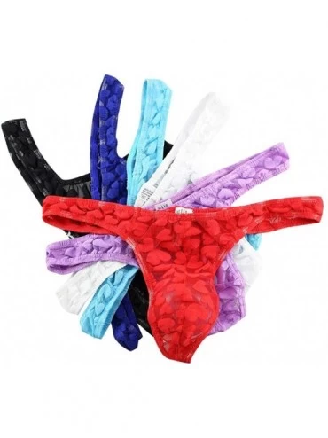 Baby Dolls & Chemises Open Back Mens Underpants Low Rise Briefs G-String Thong Underwear - K Multicolor - CI195ZXO7UO $21.04