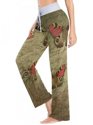 Bottoms Butterfly Old Womens Pajama Pants Loose Long Lounge Sleepwear Yoga Gym Trousers - C119DWH0OEI $21.25