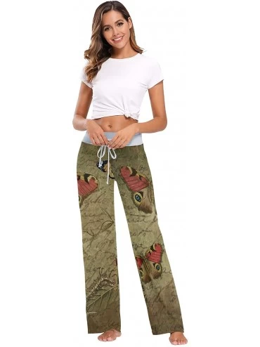 Bottoms Butterfly Old Womens Pajama Pants Loose Long Lounge Sleepwear Yoga Gym Trousers - C119DWH0OEI $21.25