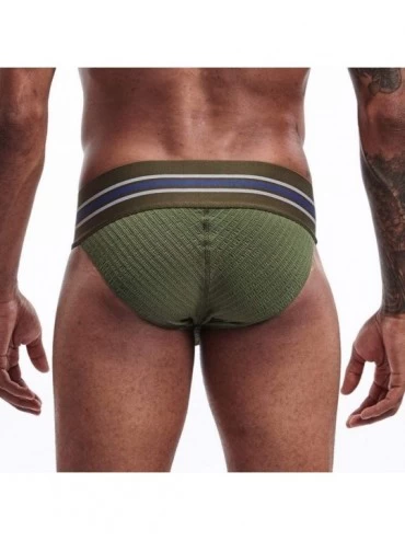 Boxers Men's Sheer Sexy Seamless Loose See-Through Lounge Boxer Shorts Underwear Swim Trunks Swimwear - Army Green - C919C9WH...