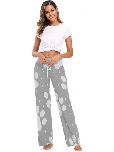 Bottoms Women's Fashion Yoga Pants Palazzo Casual Print Wide Leg Lounge Pants Comfy Casual Drawstring Long Pajama Pants - Pet...