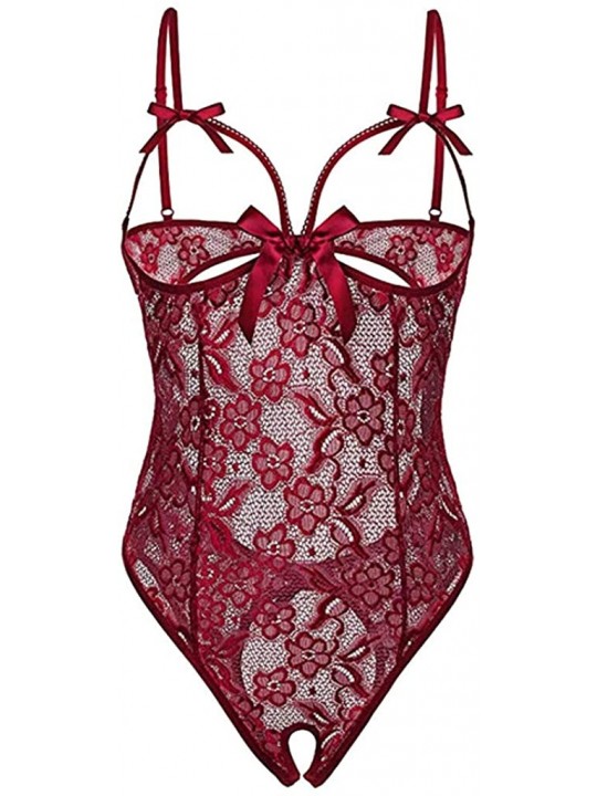 Lingerie Bodysuit Plus Size For Women Sexy One Piece Teddy Lingerie Bodysuit Lace Nightie Y