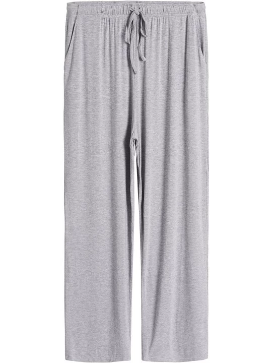 Sleep Bottoms Men's Lounge Pants - Heather Gray - CS1832QYEQW $21.69