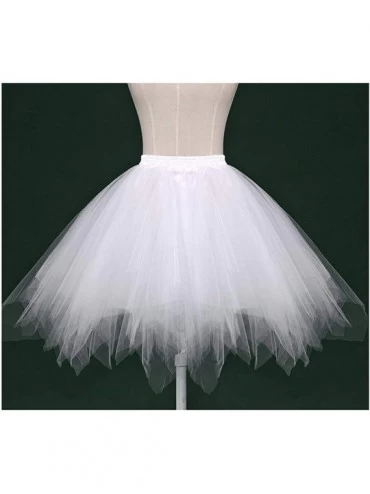 Slips Women's 1950s Vintage Tutu Petticoat Ballet Bubble Skirt (26 Colors) - Blush Pink - CX18NZUH8OC $20.93