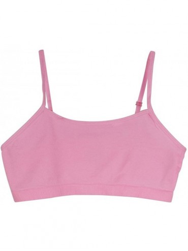 Young Girl's Cotton Crop Bra Cami Training Bra with Adjustable Shoulder ...