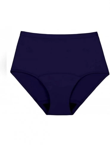 Panties Hi-Waist Women's Incontinence Underwear for Bladder Leak Protection - Navy - CI1930I3Q6A $31.04