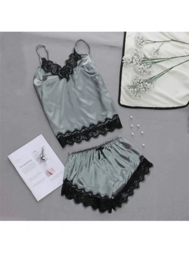 Baby Dolls & Chemises Sleepwear 2020 Summer Set Bud Silk Gauze Pajamas Womens-Fashion Sexy Lace Lingerie Temptation Babydoll ...