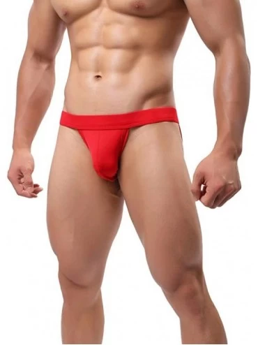 Briefs Men's Jockstrap Athletic Supporter Elastic Waistband Briefs Underwear - A02-8pack - C718E0ZMS9U $35.43