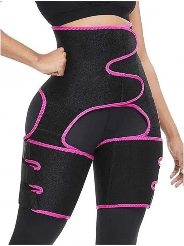 Shapewear Women Slim Thigh Leg Shapers Slender Slimming Belt Thigh Slimmer Wrap - Hot Pink - C6190WRQ2HA $20.23