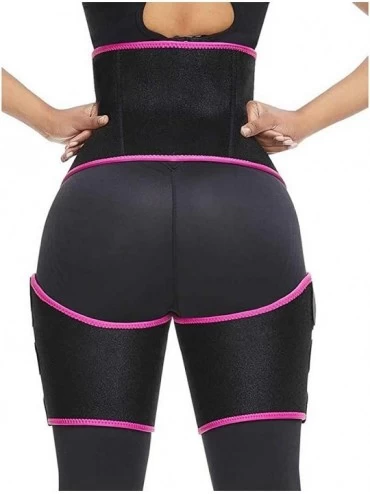 Shapewear Women Slim Thigh Leg Shapers Slender Slimming Belt Thigh Slimmer Wrap - Hot Pink - C6190WRQ2HA $20.23