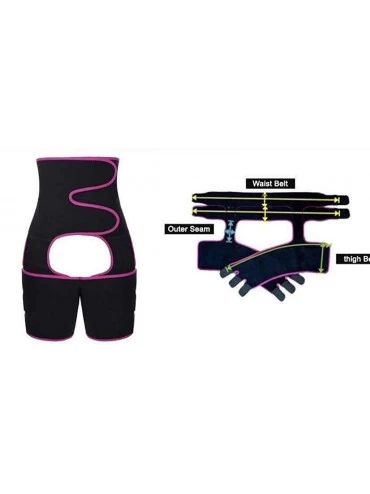 Shapewear Women Slim Thigh Leg Shapers Slender Slimming Belt Thigh Slimmer Wrap - Hot Pink - C6190WRQ2HA $20.23