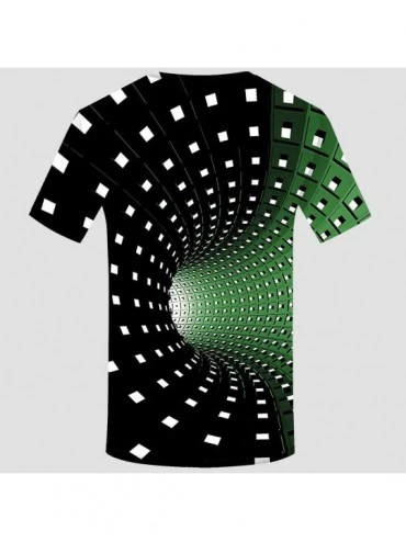 Trunks Unisex Cool Graphic T-Shirts Funny 3D Printed Tee Shirt Summer Casual Short Sleeve Tops - Green - CU193TZS3KX $20.70