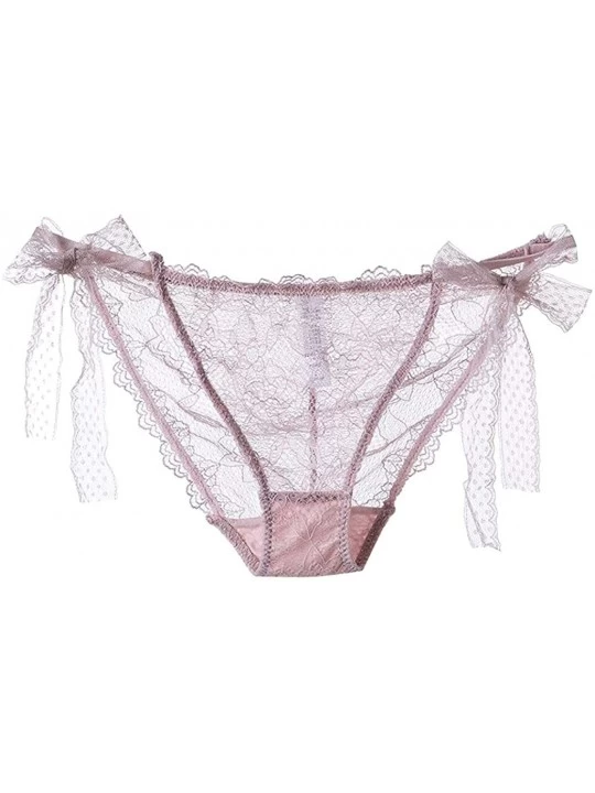 Camisoles & Tanks Sexy Lingerie Lace Brief Underpant Sleepwear Underwear M-XL - Pink - CK199U7I9KS $12.09