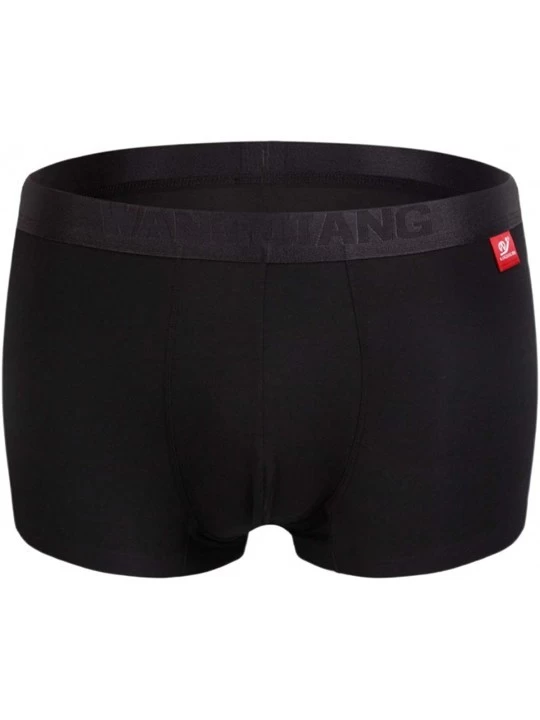 Trunks Men's Underwear Micro Modal Separate Low Rise Pouches Trunks with No Fly - Black - CF18U2AZ8I4 $12.06