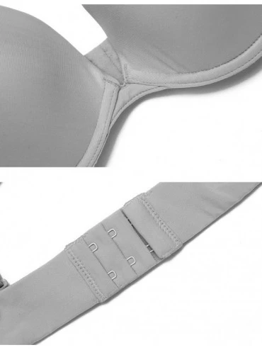 Bras Bras for Women Underwire Push up T-Shirt Bra Perfectly Fit Padded Bras 32A-38DD - Grey - CP1288B3J1B $18.67