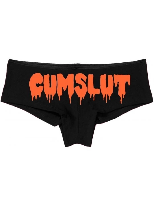 Panties Cumslut Panties Cum Slut hot Sexy BDSM DDLG CGL BDSM Underwear - Orange - CY18LRC90TE $15.73