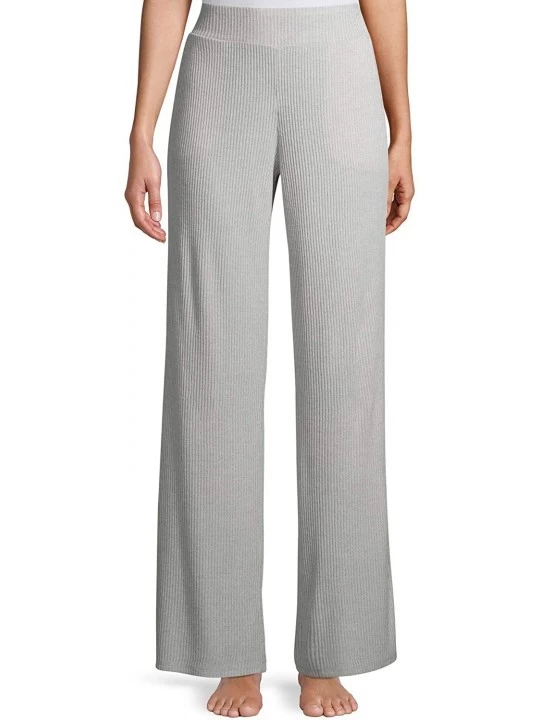 Bottoms Platinum Silver Heather Flat Rib Lounge Sleep Pants - CO1955X9290 $30.20