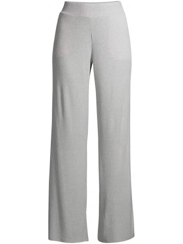 Bottoms Platinum Silver Heather Flat Rib Lounge Sleep Pants - CO1955X9290 $30.20