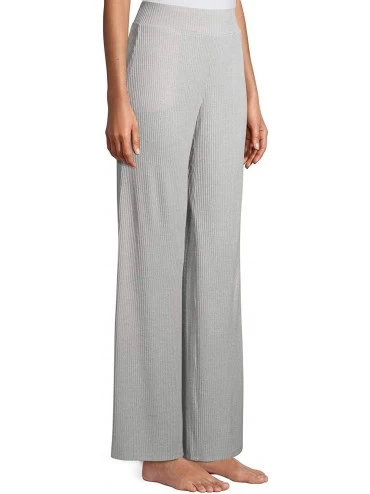 Bottoms Platinum Silver Heather Flat Rib Lounge Sleep Pants - CO1955X9290 $30.20