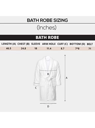 Robes Classic Bath Robe- Premium Spa Robe- one size fits all- White - CW195WN66C0 $25.44