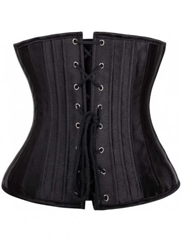 Bustiers & Corsets Slimming Body Shaper Woman Sexy Waist Trainer Underbust Corsets Bustiers Satin Steel Boned Waist Cincher -...