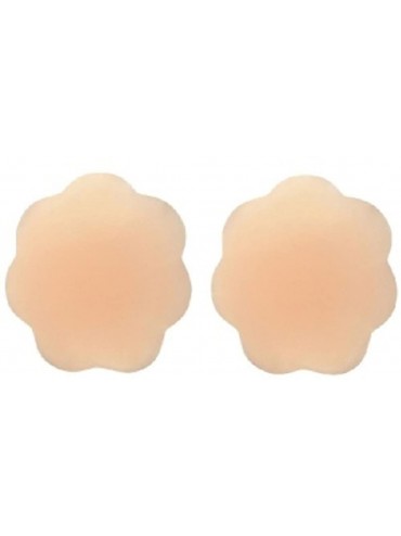 Accessories Reusable Adhesive Silicone Petal Nipple Covers 10-Pack Nude - C811VQGBBZR $19.05