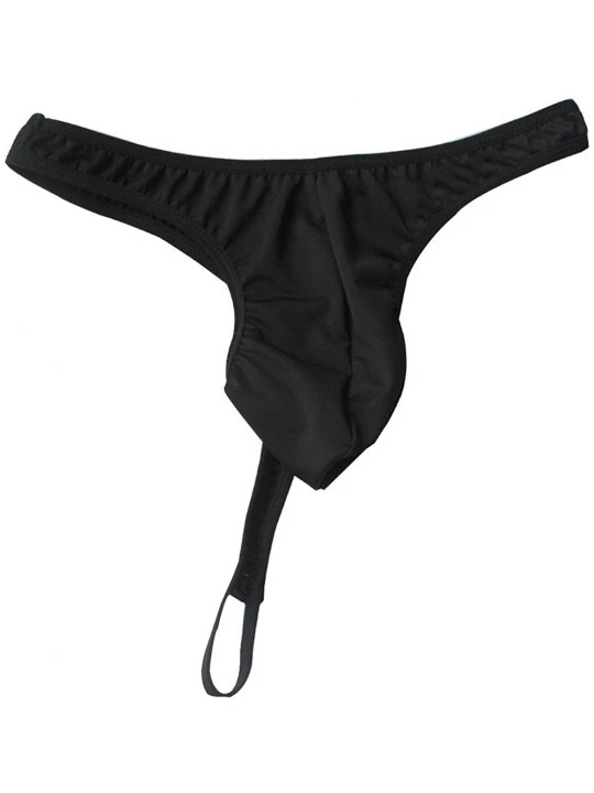 Men's Sexy Pouch C-Strap O-Ring Support Bikini Briefs Jockstrap T-Back ...