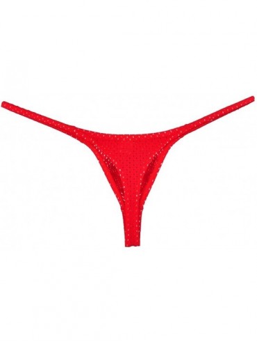 Men's Breath Hole Thong Bulge Pouch Bikini G-String Underwear T-Back ...