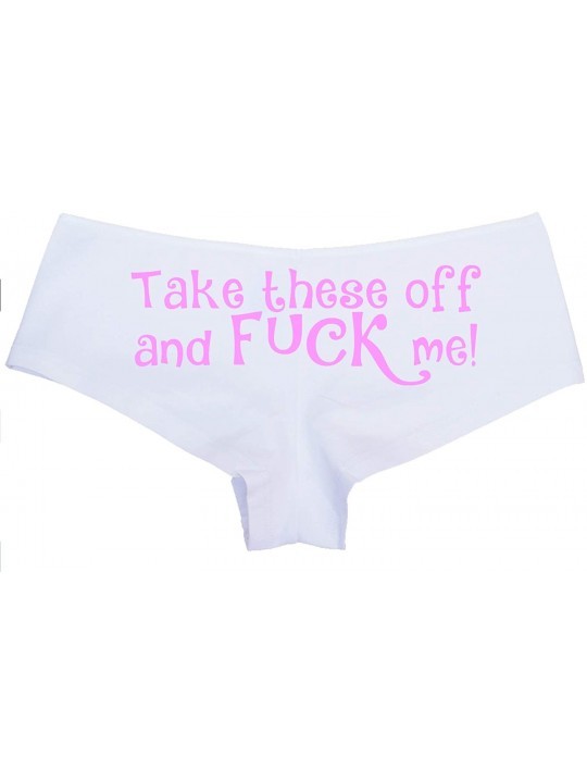 Take These Off And Fuck Me Sexy Slutty Underwear White Panties Bubblegum Cc M Z O