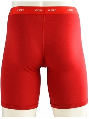 Boxer Briefs Men's 3D-Crotch Outlast Stretch Tenjiku Boxer Briefs - Red - CM12FDLY1MF $27.41