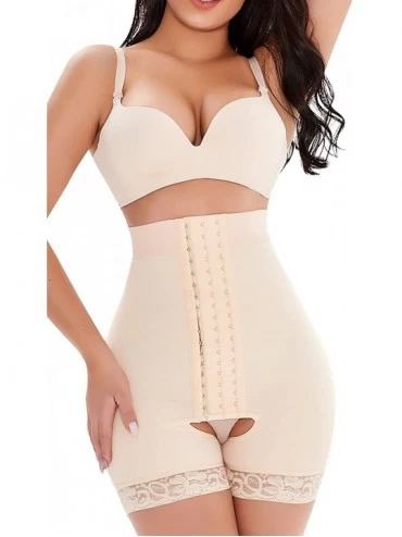 Shapewear Women Waist Slimmer Shaper Postpartum Control Panties - Beige - CV197W3R8RH $25.96