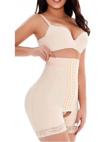 Shapewear Women Waist Slimmer Shaper Postpartum Control Panties - Beige - CV197W3R8RH $25.96