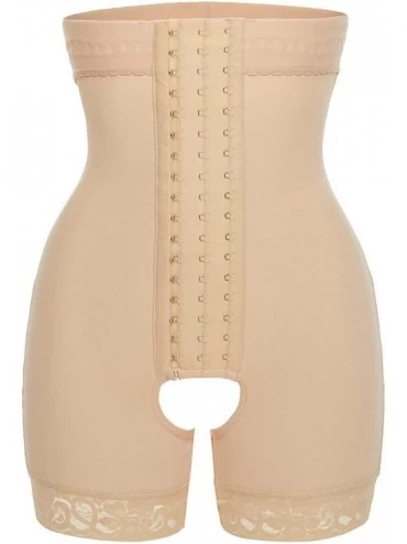 Shapewear Women Waist Slimmer Shaper Postpartum Control Panties - Beige - CV197W3R8RH $25.96