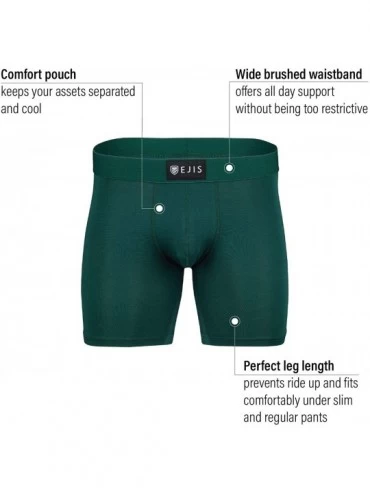 Boxer Briefs Sweat Defense Boxer Brief | Comfort Pouch | Sweat Proof Micro Modal - Green - CQ1930I2D9O $28.81