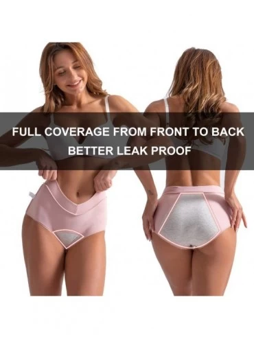 Panties Women's Menstrual Period Panties Protective Leakproof No Rubber Band Briefs - Color Mixing - C2190MHG0CU $20.98