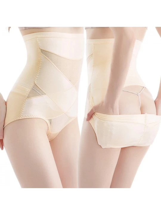 Shapewear Women's Shapewear Tummy Control Girdle Panty Slimming Underwear High Waist Shaper Panties - Beige - CC18WIOOGX2 $11.66