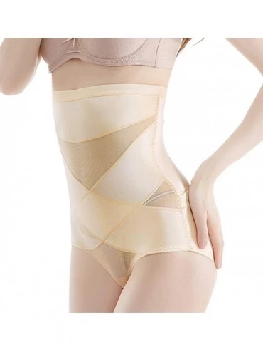 Shapewear Women's Shapewear Tummy Control Girdle Panty Slimming Underwear High Waist Shaper Panties - Beige - CC18WIOOGX2 $11.66