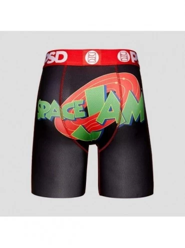 Boxer Briefs Space Jam Boxer Briefs Compression Underwear for Men - Black - CC19DC5G06X $26.24