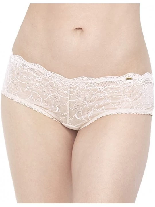 Panties Women's Rough & Tumble Cheeky Lace Boyshorts - Really Nude - CM12E32U917 $9.54